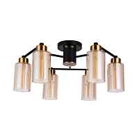 Люстра потолочная Arte Lamp A7027PL-6BK LEO под лампы 6xE14 40W - цена и фото