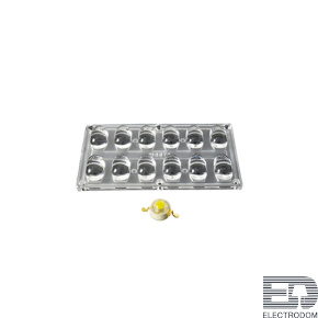 Блок линз 12BST-E (130x65°, 12x LED) Arlight 016078 - цена и фото