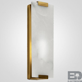 Бра Marble Rectangle Wall Lamp Brass ImperiumLoft - цена и фото