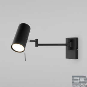 Eurosvet Настенный светильник с поворотным плафоном 20166/1 черный - цена и фото