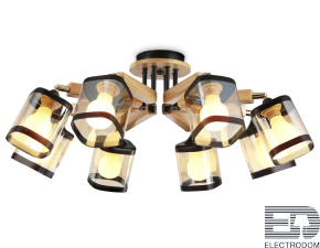 Потолочная люстра TR9530/8 BK/GD/TI Ambrella light - цена и фото