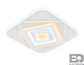 Потолочный светодиодный светильник с пультом FA799 WH 195W 500*500*60 (ПДУ РАДИО 2.4) - цена и фото