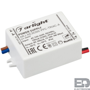 Arlight Блок питания ARJ-KE30300-PFC-TRIAC-A (9W, 300mA) (028277) - цена и фото