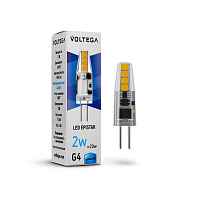 Лампа светодиодная Voltega G4 2W 4000K прозрачная VG9-K1G4cold2W-12 7143 - цена и фото