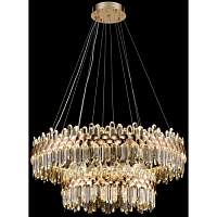 Подвесная люстра LED с пультом Wertmark WE104.04.323 DEBORA 360 Вт LED 3500K/6500K золото - цена и фото