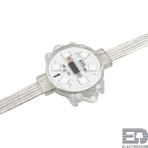 Модуль управляемый VISOR-DMX-5060-6-24V RGB 120deg (D40x12mm, 1.5W, IP68) Arlight 029188 - цена и фото