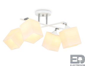 TR303083/4 WH/CH/FR белый/хром/белый матовый E27/4 max 40W 620*620*260 - цена и фото