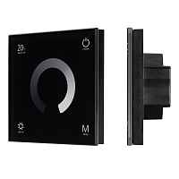 Панель SMART-P4-DIM-G-IN Black (12-24V, 4x3A, Sens, 2.4G) Arlight - цена и фото