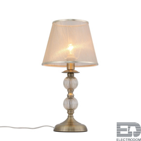 SL185.304.01 Прикроватная лампа Бронза, Прозрачный/Бежевый, Бронза E14 1*40W - цена и фото