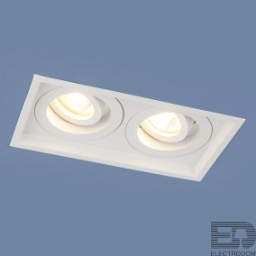 Встраиваемый светильник Elektrostandart 1071/2 MR16 WH белый - цена и фото