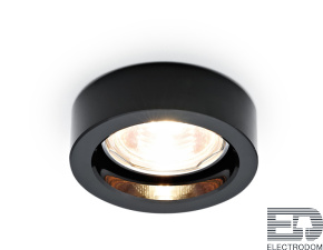 Встраиваемый точечный светильник D9160 BK черный MR16 H25 D90 mm - цена и фото