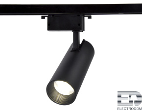 Трековый однофазный светодиодный светильник GL5860 BK черный LED 30W 4200K 24° - цена и фото