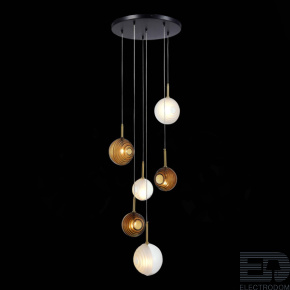 ST LUCE SL1183.543.06 Светильник подвесной ST-Luce Латунь/Черный, Белый G4 6*5W - цена и фото