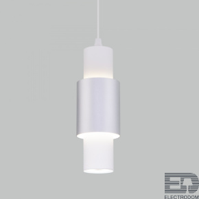 Подвесной светодиодный светильник Eurosvet Bento 50204/1 LED белый/матовое серебро - цена и фото