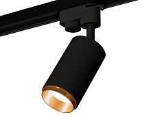 Комплект трекового однофазного светильника XT6323044 SBK/PYG черный песок/золото желтое полированное MR16 GU5.3 (A2521, C6323, N6124) - цена и фото
