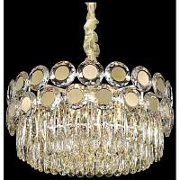 Хрустальная люстра Wertmark WE134.12.303 Claudia E14 40 Вт белое золото, прозрачный - цена и фото