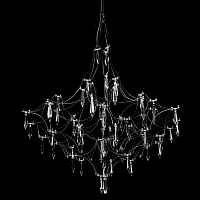 Подвесная светодиодная люстра Loft IT Mira 10259/800 Silver Asfour - цена и фото