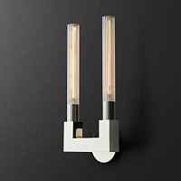 Бра RH CANNELLE wall lamp DOUBLE Sconces Chrome ImperiumLoft - цена и фото