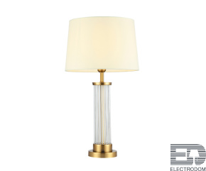 Kink Light 07703-T,20-21(01) Настольная лампа Милта бронза/прозрачный/белый d38 h68 E27 1*40W - цена и фото