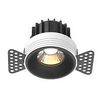 Встраиваемый светодиодный светильник Maytoni Round DL058-12W3K-TRS-B - цена и фото