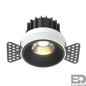 Встраиваемый светодиодный светильник Maytoni Round DL058-12W3K-TRS-B - цена и фото