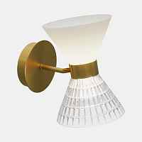 SL2004.301.02 Светильник настенный ST-Luce латунь/прозрачный, белый, латунь G9 LED 2*5W - цена и фото