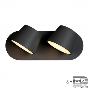 Настенный светильник iLedex Flexin W1118-2AS 3000K Черный - цена и фото