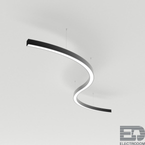 Светильник подвесной SP-LINE-HANG ARC-S3535-D1500-124W Day4000 (BLACK, 230V) (Arlight, Металл) - цена и фото