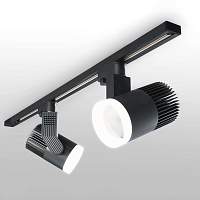 Трековый светодиодный светильник для однофазного шинопровода Accord черный 30W 4200K Elektrostandart LTB37 - цена и фото