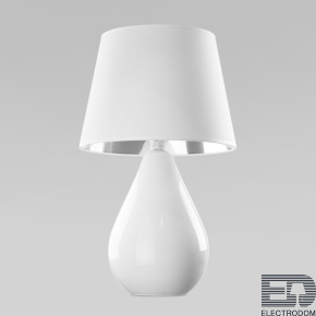 TK Lighting Настольная лампа с абажуром 5453 Lacrima White - цена и фото