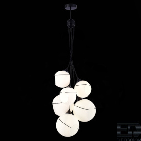 EVOLUCE SLE103143-06 Светильник подвесной Черный/Белый E27 6*60W - цена и фото