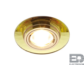 Встраиваемый потолочный точечный светильник 8160 GOLD золото MR16 D95 mm - цена и фото