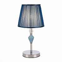 SLE1116-104-01 Прикроватная лампа Хром/Голубой E14 1*40W