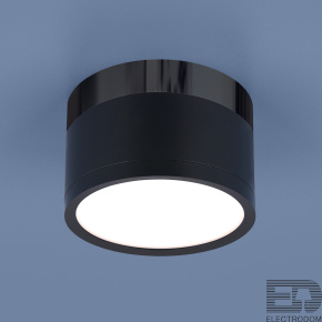 Потолочный светодиодный светильник Elektrostandart DLR029 10W 4200K черный матовый/черный хром - цена и фото