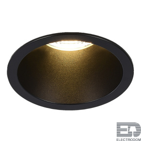 ST754.438.07 Встраиваемый светильник Черный LED 1*7W 3000K 560Lm Ra80 60° IP20 D60xH79 100-240V - цена и фото