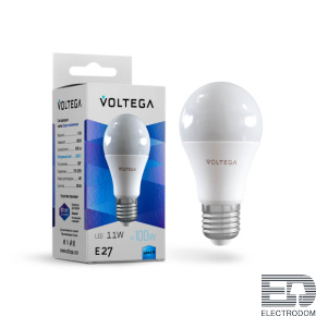Лампа светодиодная Voltega E27 11W 4000К матовая VG2-A2E27cold11W 5738 - цена и фото