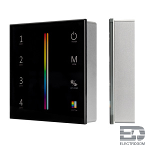 Панель Sens SMART-P55-MULTI Black (3V, 4 зоны, 2.4G) Arlight 028310 - цена и фото
