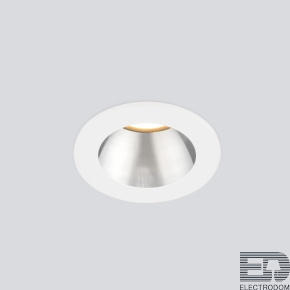 Встраиваемый точечный светодиодный светильник 25023/LED 7W 4200K WH/SL белый/серебро - цена и фото