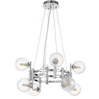 Подвесная люстра Crystal Lux Luxury SP8 Chrome - цена и фото Подвесная люстра Crystal Lux Luxury SP8 Chrome - цена и фото