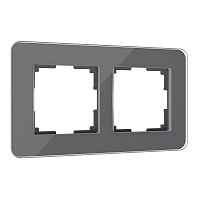 Werkel Рамка на 2 поста (графит, Elite) / W0022440 Werkel Рамка на 2 поста (графит, Elite) / W0022440