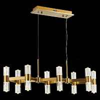 ST LUCE GEMINA SL6007.203.16 Люстра подвесная ST-Luce Латунь/Прозрачный LED 16*2,5W 4000K - цена и фото