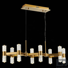 ST LUCE GEMINA SL6007.203.16 Люстра подвесная ST-Luce Латунь/Прозрачный LED 16*2,5W 4000K - цена и фото
