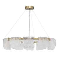 SL6021.203.66 Светильник подвесной ST-Luce золотистый/прозрачный LED 1*66W 4000K - цена и фото