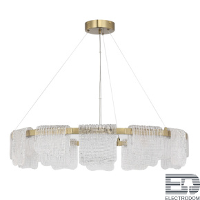 SL6021.203.66 Светильник подвесной ST-Luce золотистый/прозрачный LED 1*66W 4000K - цена и фото