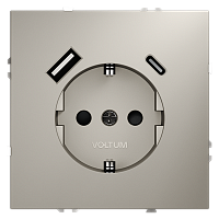 Розетка с USB, A+C Voltum S70 VLS040503 Розетка с USB, A+C Voltum S70 VLS040503