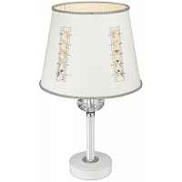 Настольная лампа Wertmark WE392.01.004 Adelina E27 40 Вт белый, хром - цена и фото