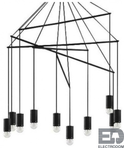 Подвесная люстра Ideal Lux Pop SP10 Nero 158860 - цена и фото