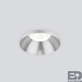 Встраиваемый точечный светодиодный светильник 25026/LED 7W 4200K SL серебро - цена и фото