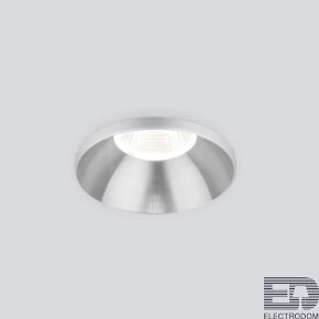 Встраиваемый точечный светодиодный светильник 25026/LED 7W 4200K SL серебро - цена и фото