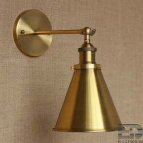 Бра Cone 20th c.Factory Filament Gold II ImperiumLoft - цена и фото